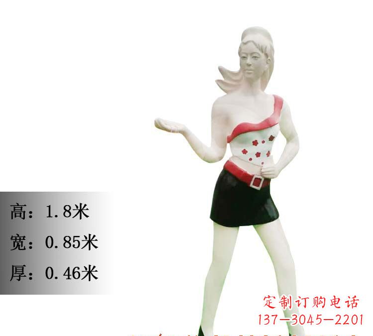 泉州玻璃钢美女雕塑精致细腻的艺术精品
