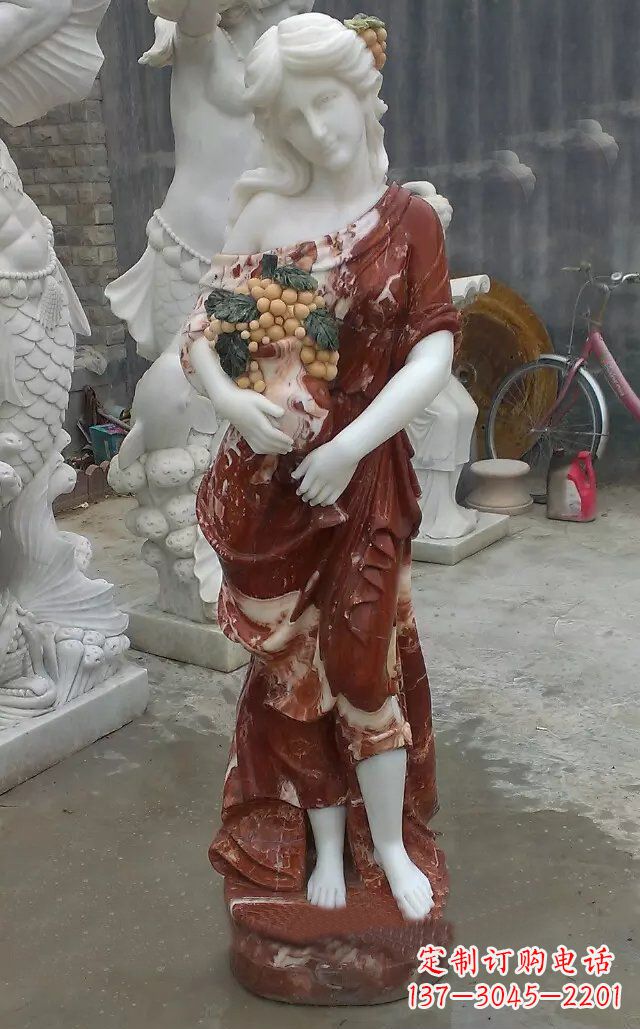 泉州玻璃钢女人公园人物雕塑