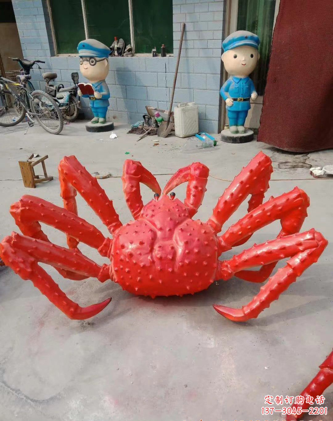 泉州玻璃钢螃蟹雕塑