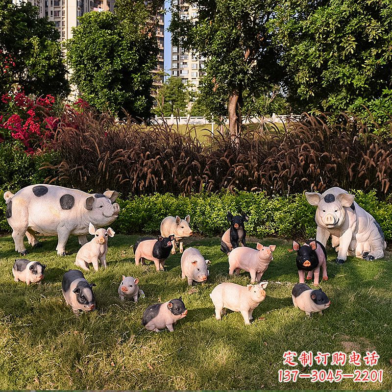 泉州玻璃钢树脂仿真动物雕塑——公园农家院精美装饰