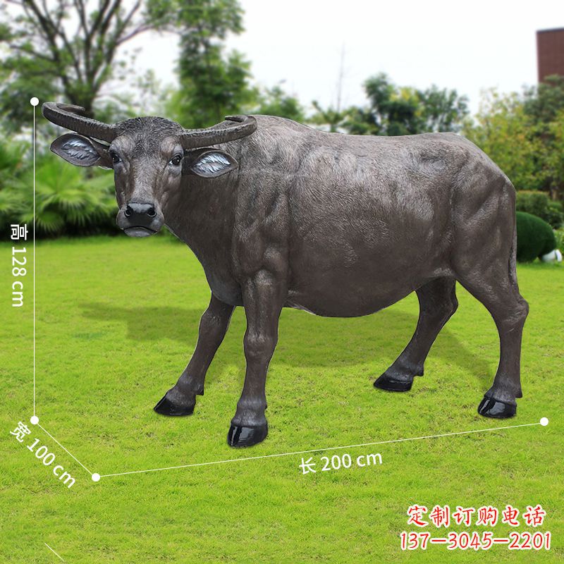 泉州玻璃钢水牛雕塑