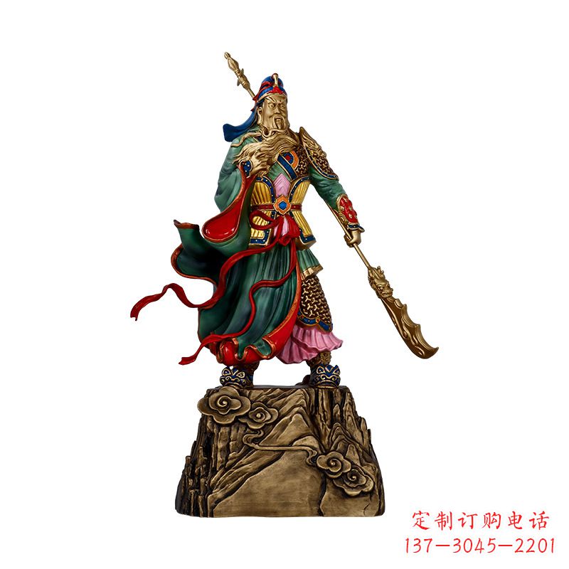 泉州玻璃钢制关羽雕塑