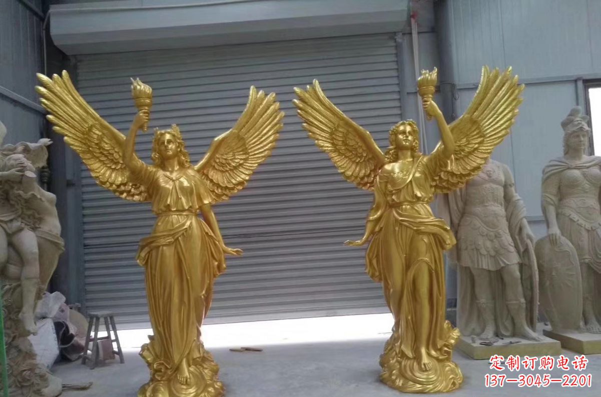 泉州玻璃钢天使西方人物雕塑之美