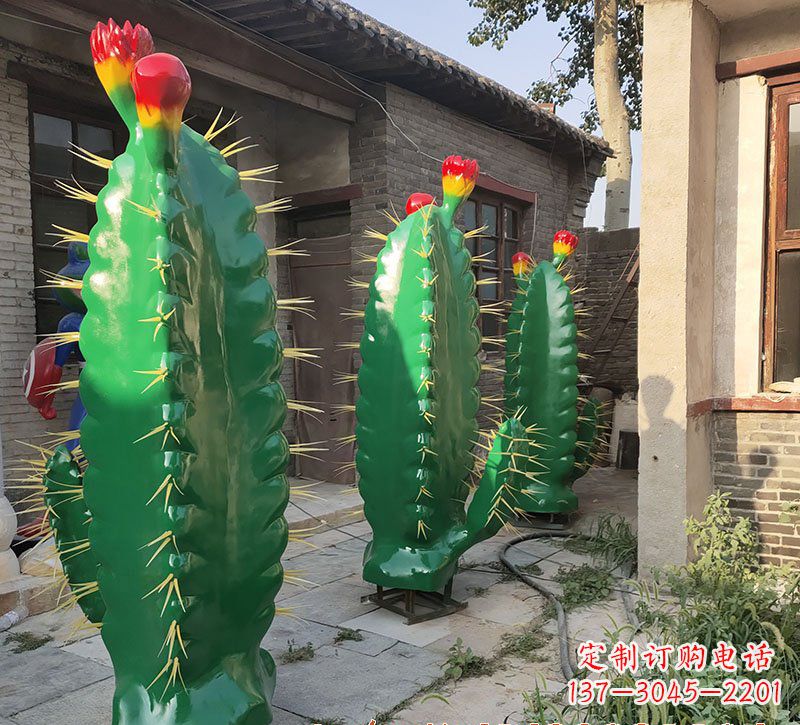 泉州玻璃钢仙人掌景观雕塑