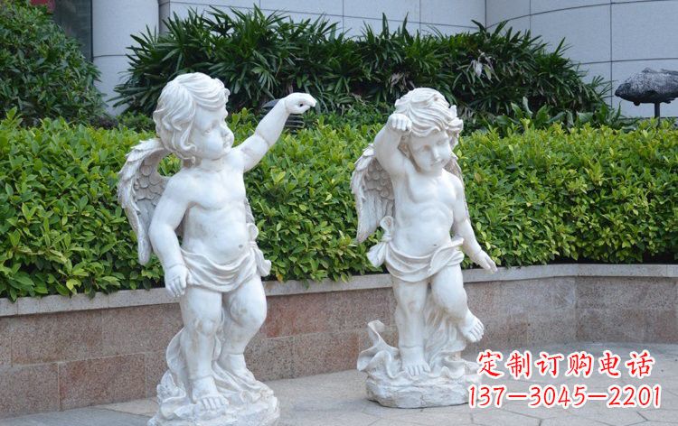 泉州玻璃钢小天使雕塑 西方人物雕塑