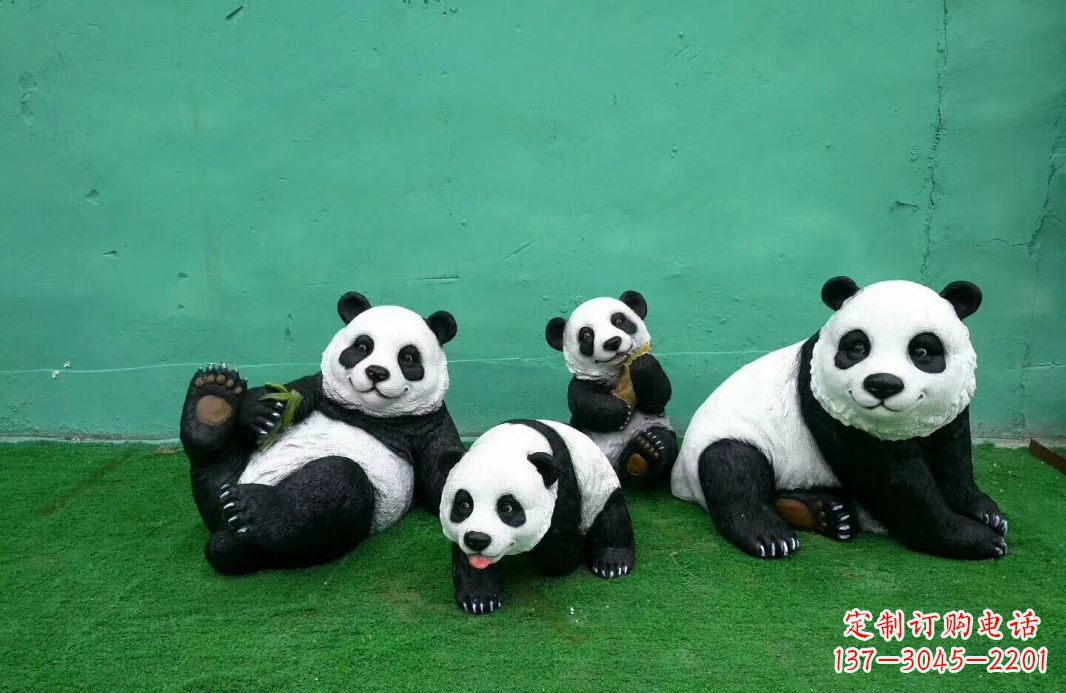 泉州玻璃钢熊猫雕塑传承中华文化