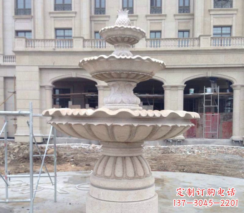 泉州菠萝多层喷泉石雕——精美而多变的艺术品