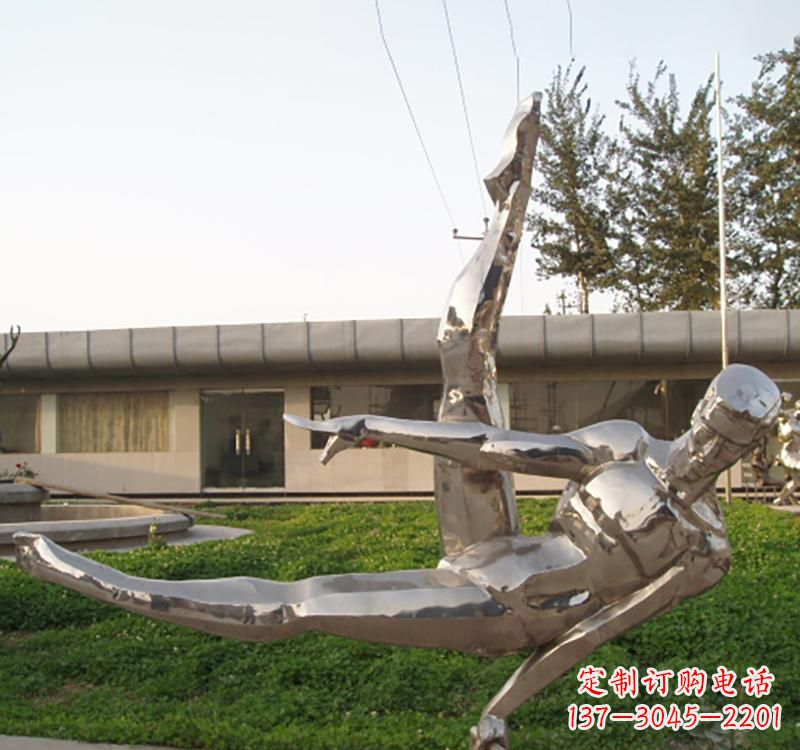 泉州不锈钢鞍马运动人物雕塑2