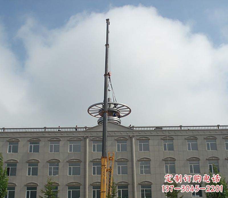 泉州不锈钢避雷针雕塑——安全保护灵感之源