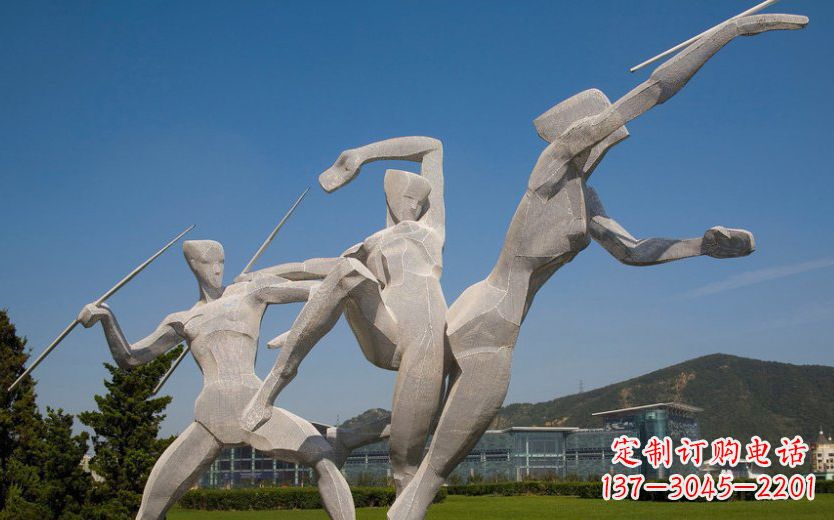 泉州不锈钢标枪雕塑一种新型的艺术形式