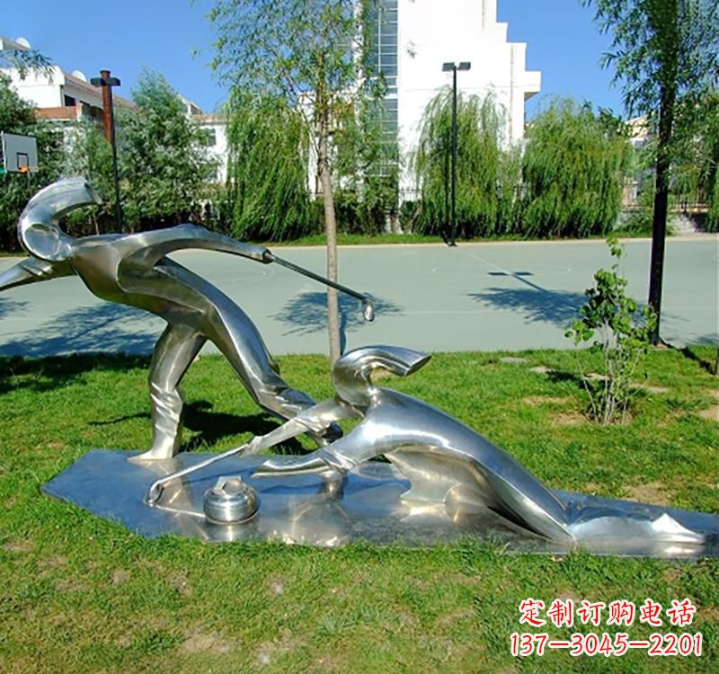 泉州不锈钢冰壶雕塑