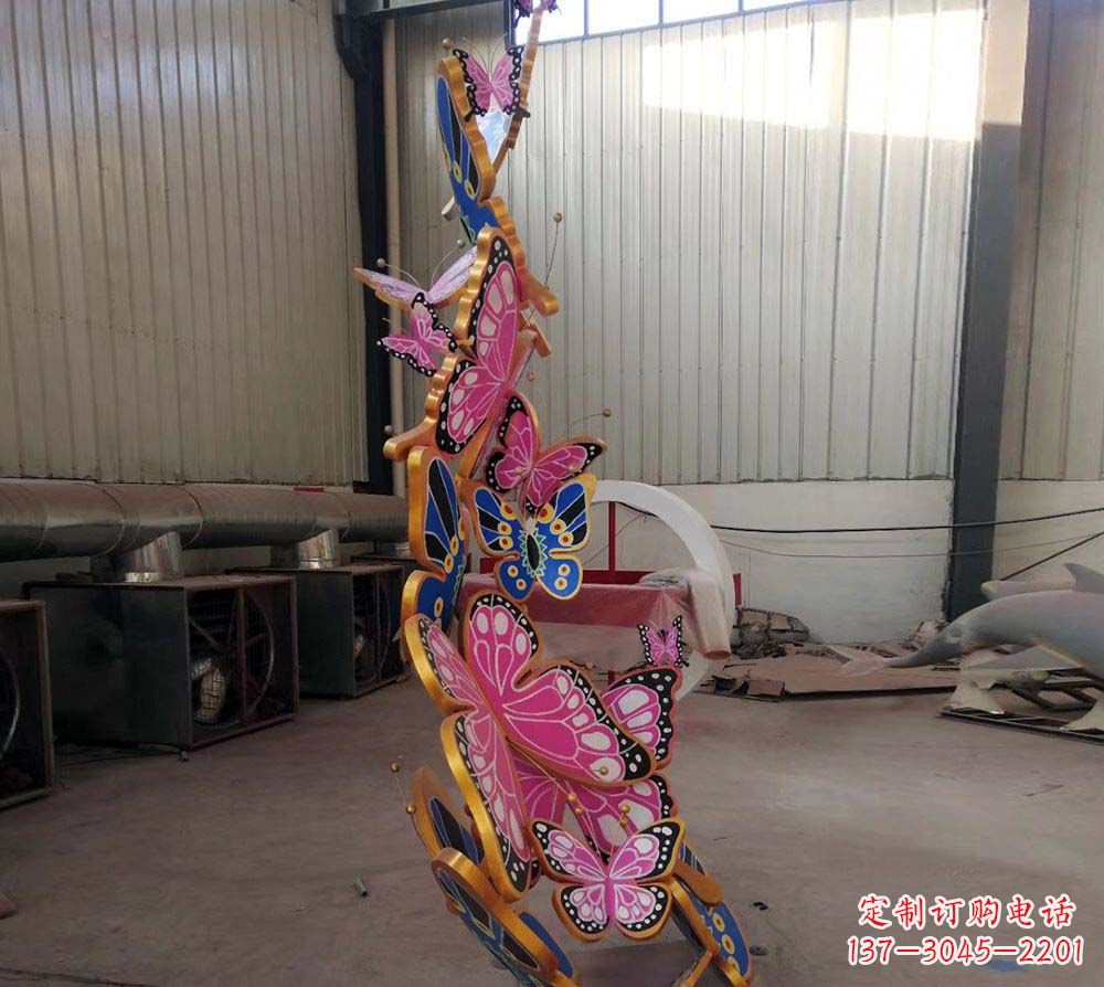 泉州精致绚丽的不锈钢蝴蝶雕塑