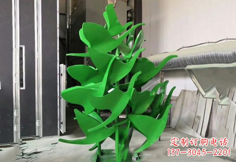 泉州优雅美观的不锈钢彩色大雁雕塑