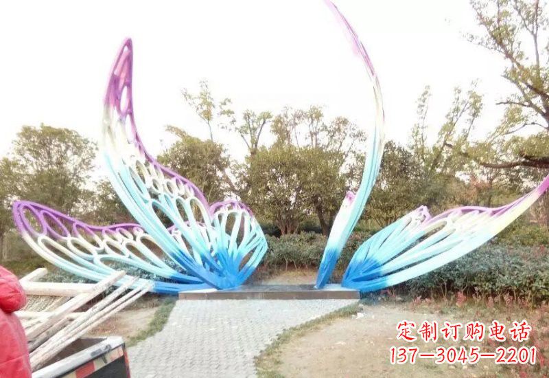 泉州不锈钢彩色蝴蝶雕塑