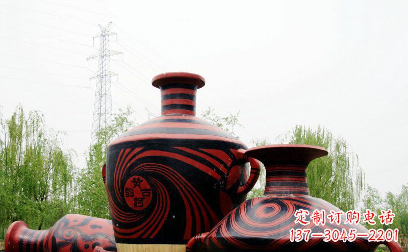 泉州不锈钢彩色花盆雕塑让空间更加精致