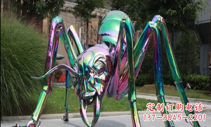 泉州不锈钢彩色蚂蚁雕塑艺术美化公园景观