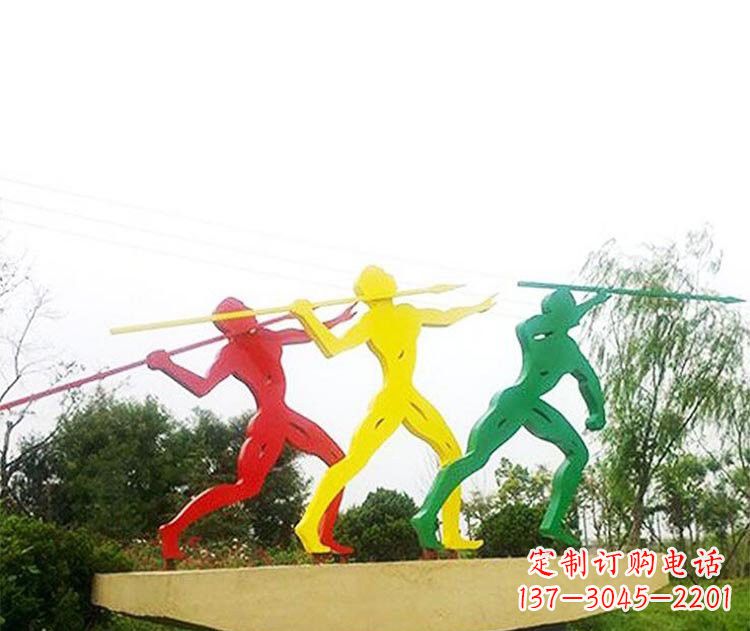 泉州不锈钢彩色标枪雕塑精美而富有意义