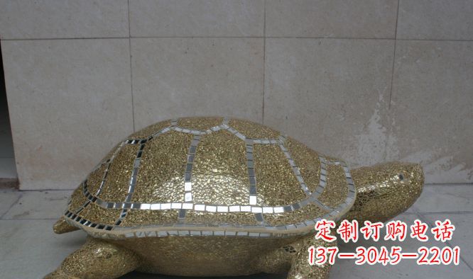 泉州不锈钢彩银乌龟公园景观雕塑