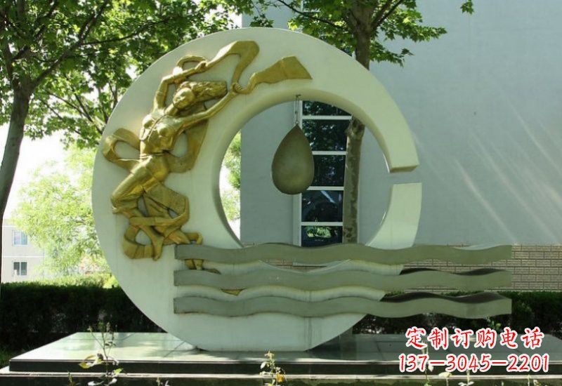 泉州不锈钢嫦娥奔月雕塑