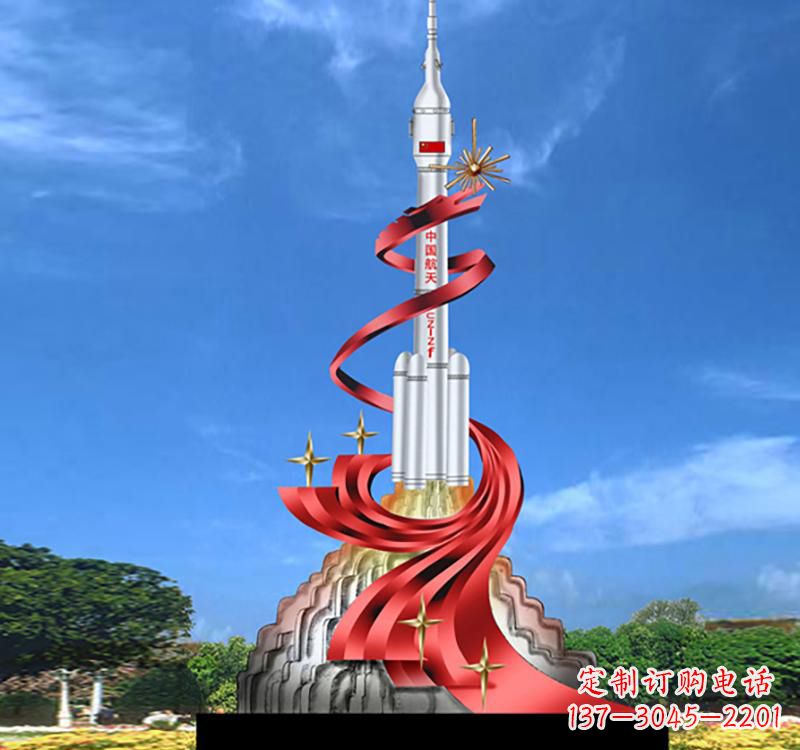 泉州不锈钢嫦娥飞天标识雕塑