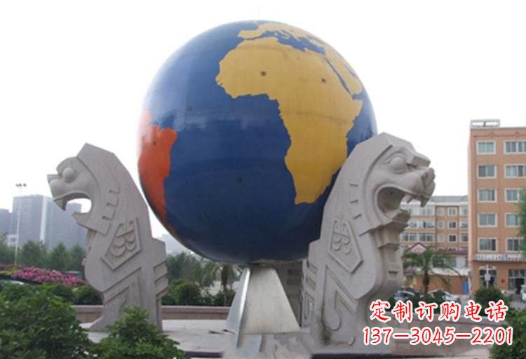 泉州不锈钢城市彩色地球雕塑让世界变得更美