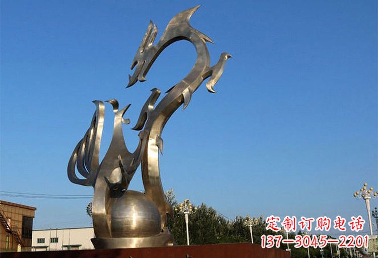 泉州不锈钢龙凤雕塑以艺术传承文化