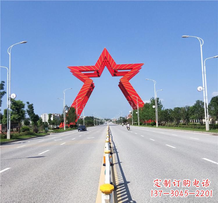 泉州不锈钢城市拱门雕塑一座精美的艺术作品
