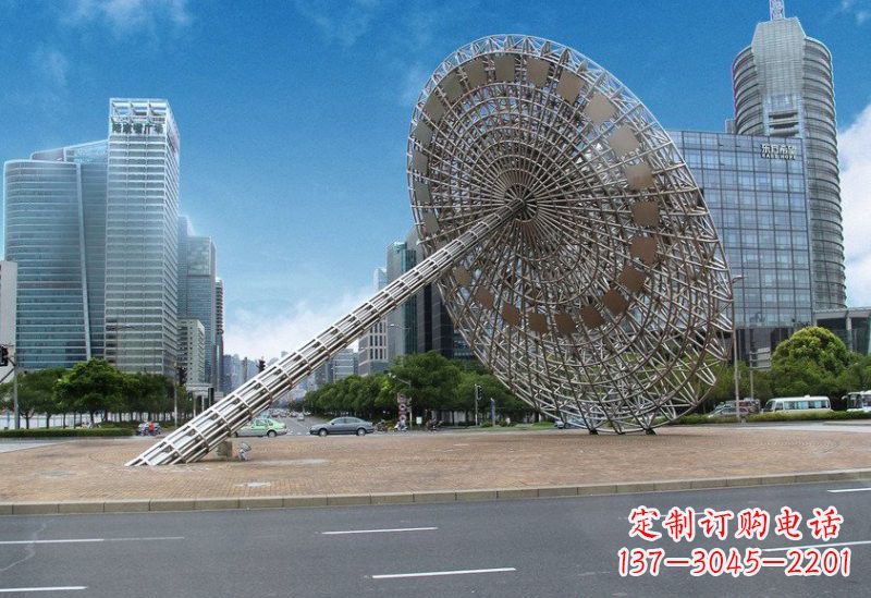 泉州不锈钢城市日晷雕塑——缔造城市新景观