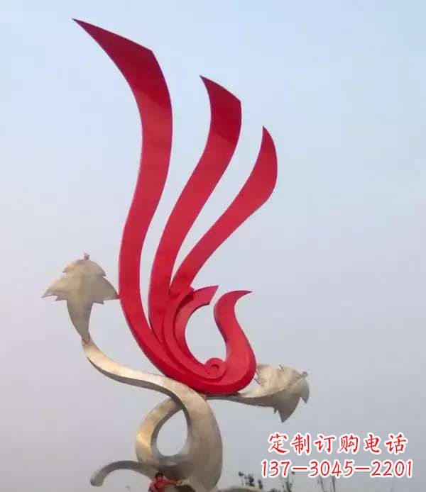 泉州不锈钢城市铁艺凤凰雕塑