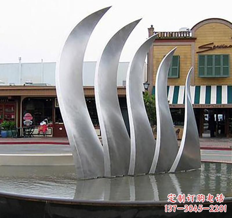 泉州不锈钢城市艺术翅膀雕塑