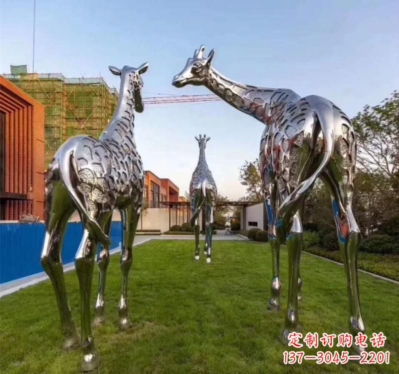 泉州不锈钢城市园林动物雕塑展示大自然的美丽