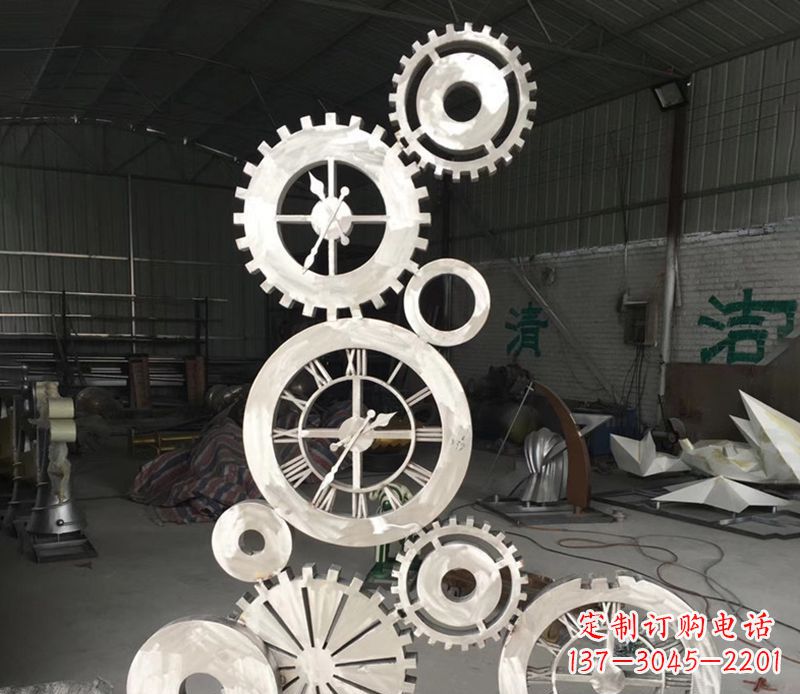 泉州不锈钢齿轮雕塑艺术与科技的完美结合
