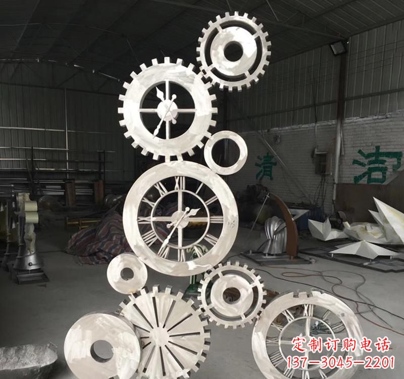 泉州齿轮雕塑精致细腻的艺术品