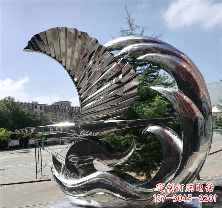 泉州不锈钢翅膀艺术雕塑