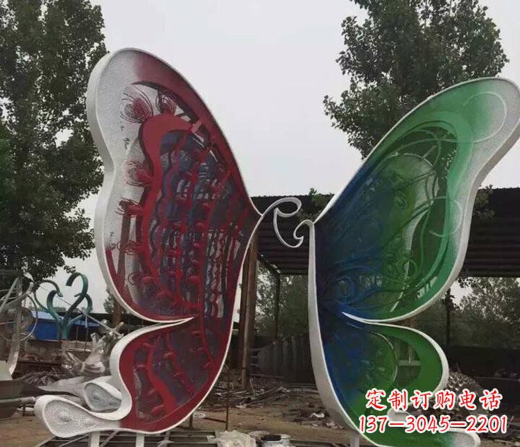 泉州不锈钢蝴蝶公园动物雕塑