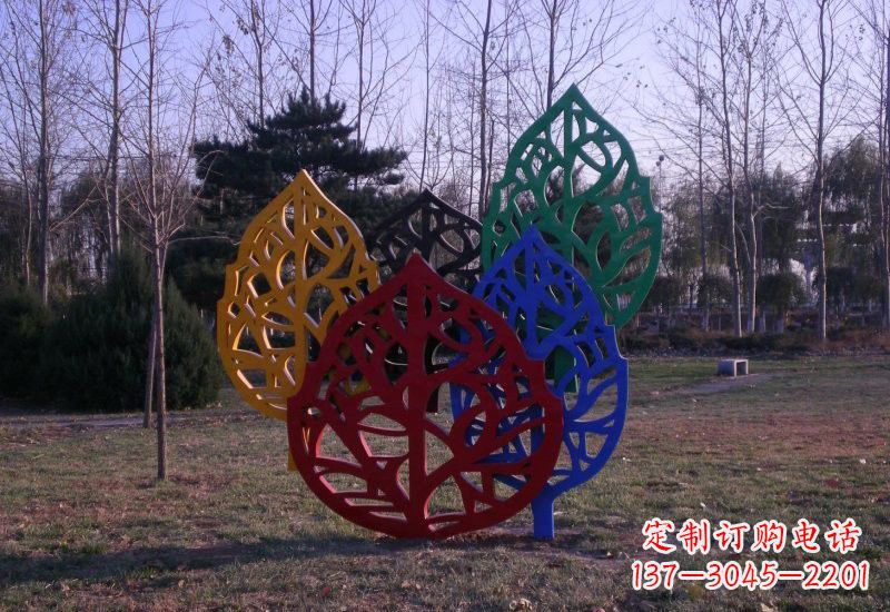 泉州精美不锈钢树叶雕塑