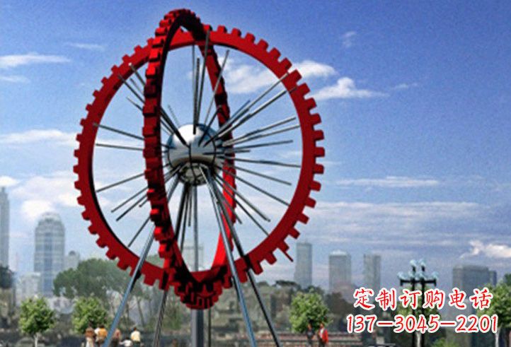 泉州不锈钢摩天轮雕塑美丽的景观