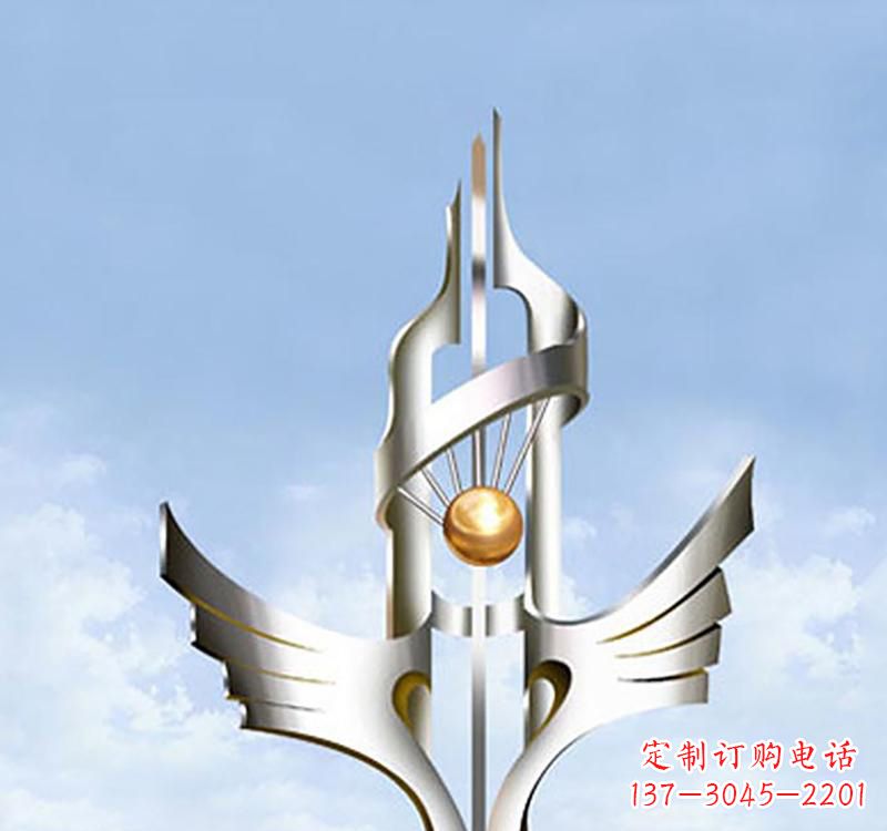 泉州以不锈钢为材料的翅膀雕塑