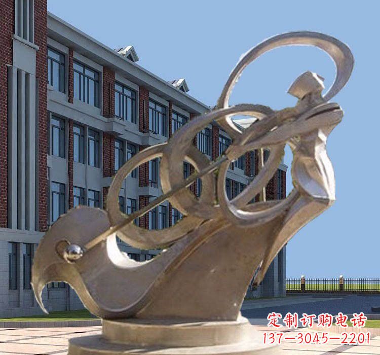 泉州不锈钢制作的高尔夫球雕塑