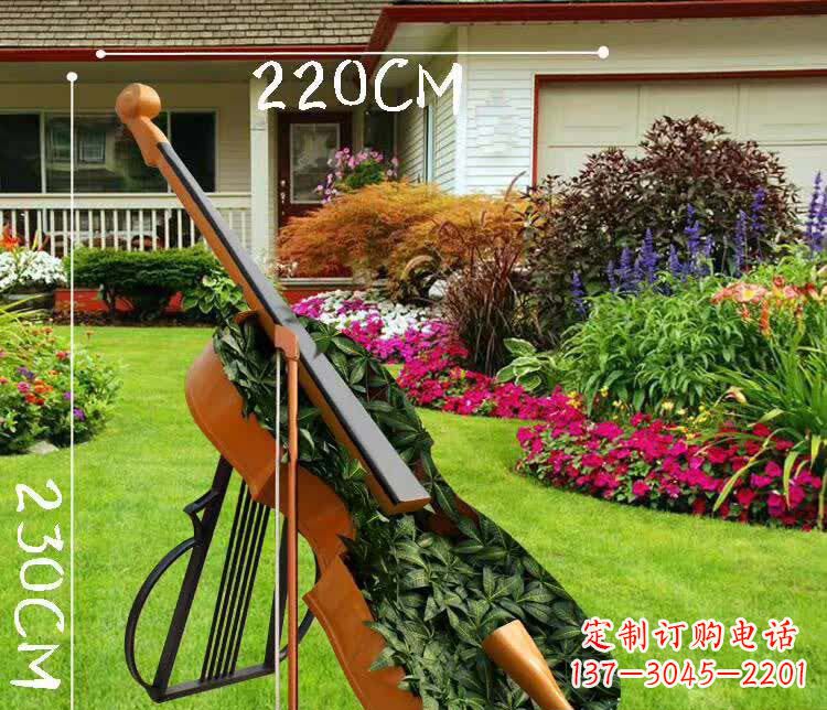 泉州不锈钢抽象大提琴雕塑1