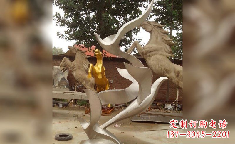 泉州不锈钢大雁雕塑