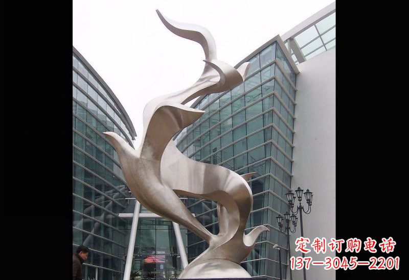 泉州精美的不锈钢大雁雕塑