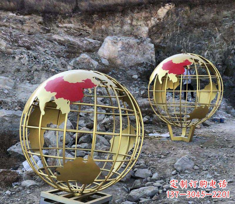 泉州不锈钢制作的地球雕塑