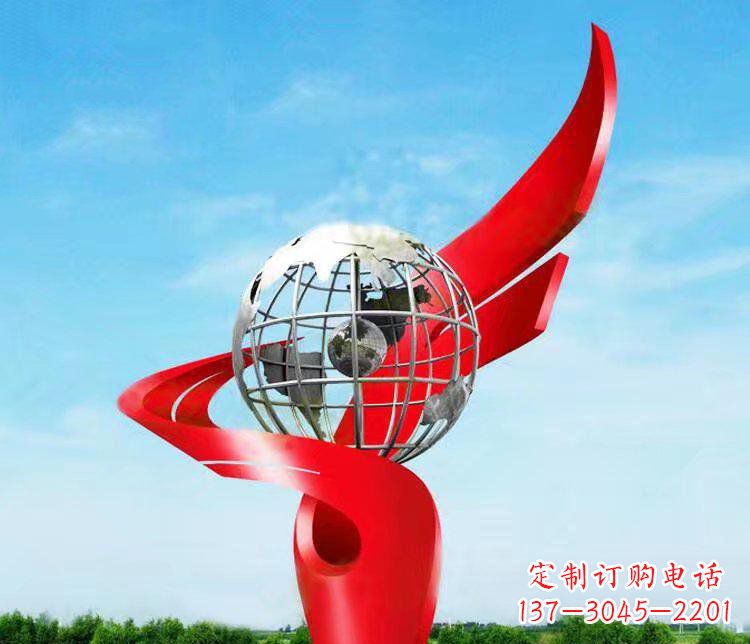 泉州不锈钢地球雕塑精美的艺术品