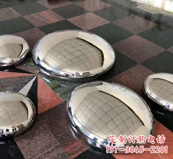 泉州精致的不锈钢鹅卵石雕塑