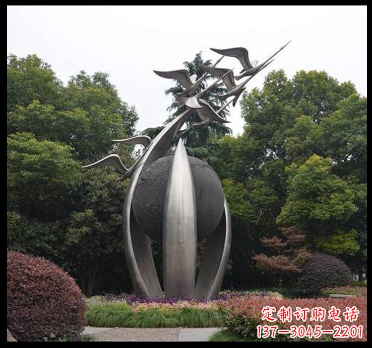 泉州不锈钢天鹅雕塑