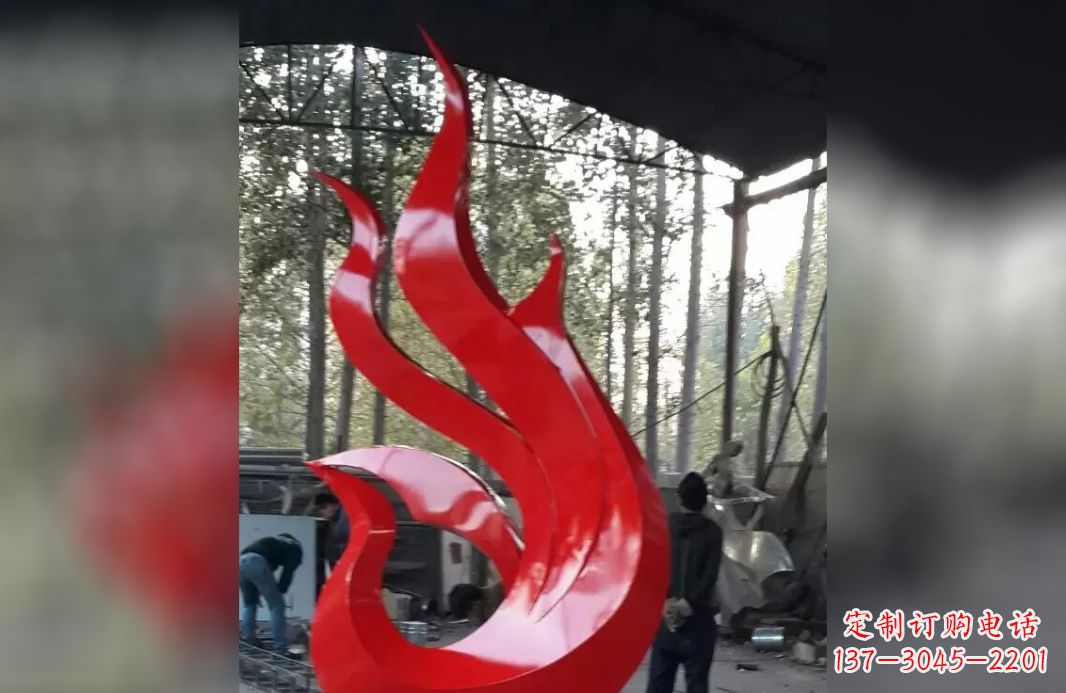 泉州不锈钢抽象凤凰雕塑 (6)