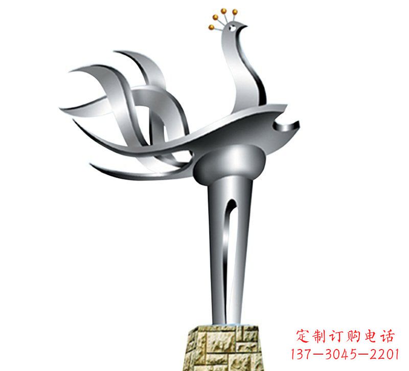 泉州不锈钢抽象凤凰设计图