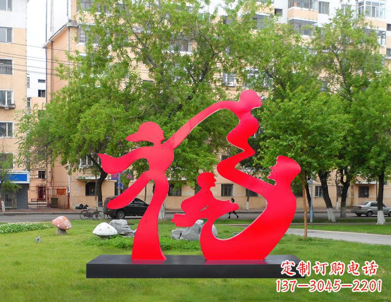 泉州不锈钢福字雕塑