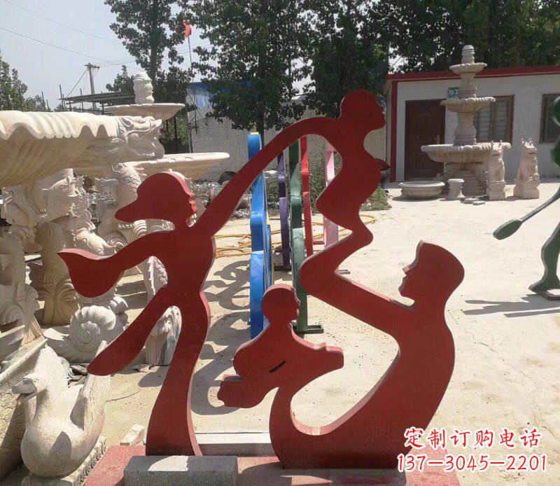 泉州不锈钢福字雕塑